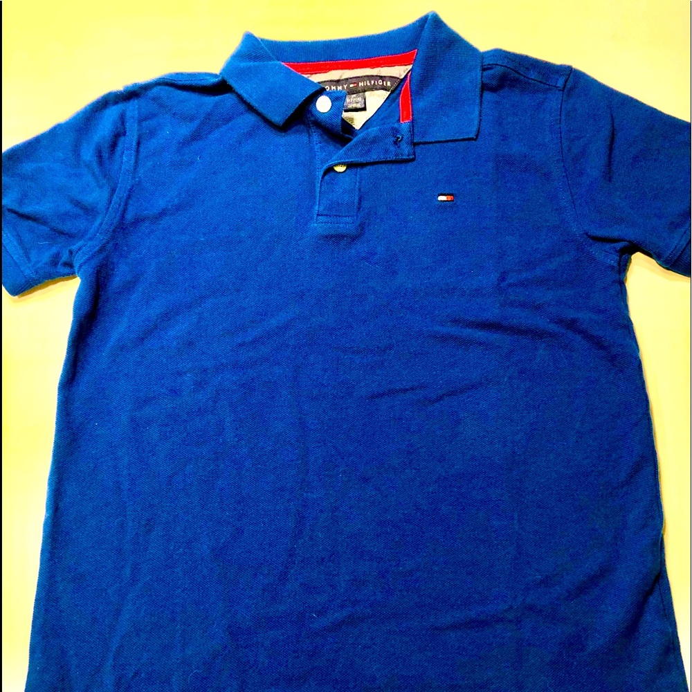 Tommy Hilfiger Boys Polo Sz M 12-14 Excellent